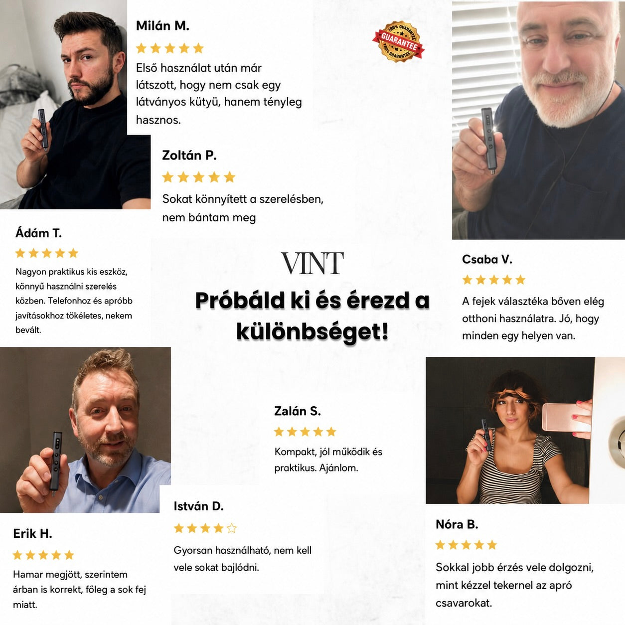 Vint - Elektromos csavarhúzó készlet